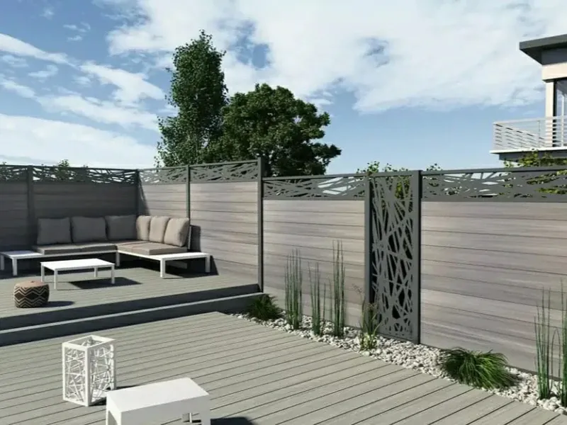 Aluminum fence profiles -- product photo