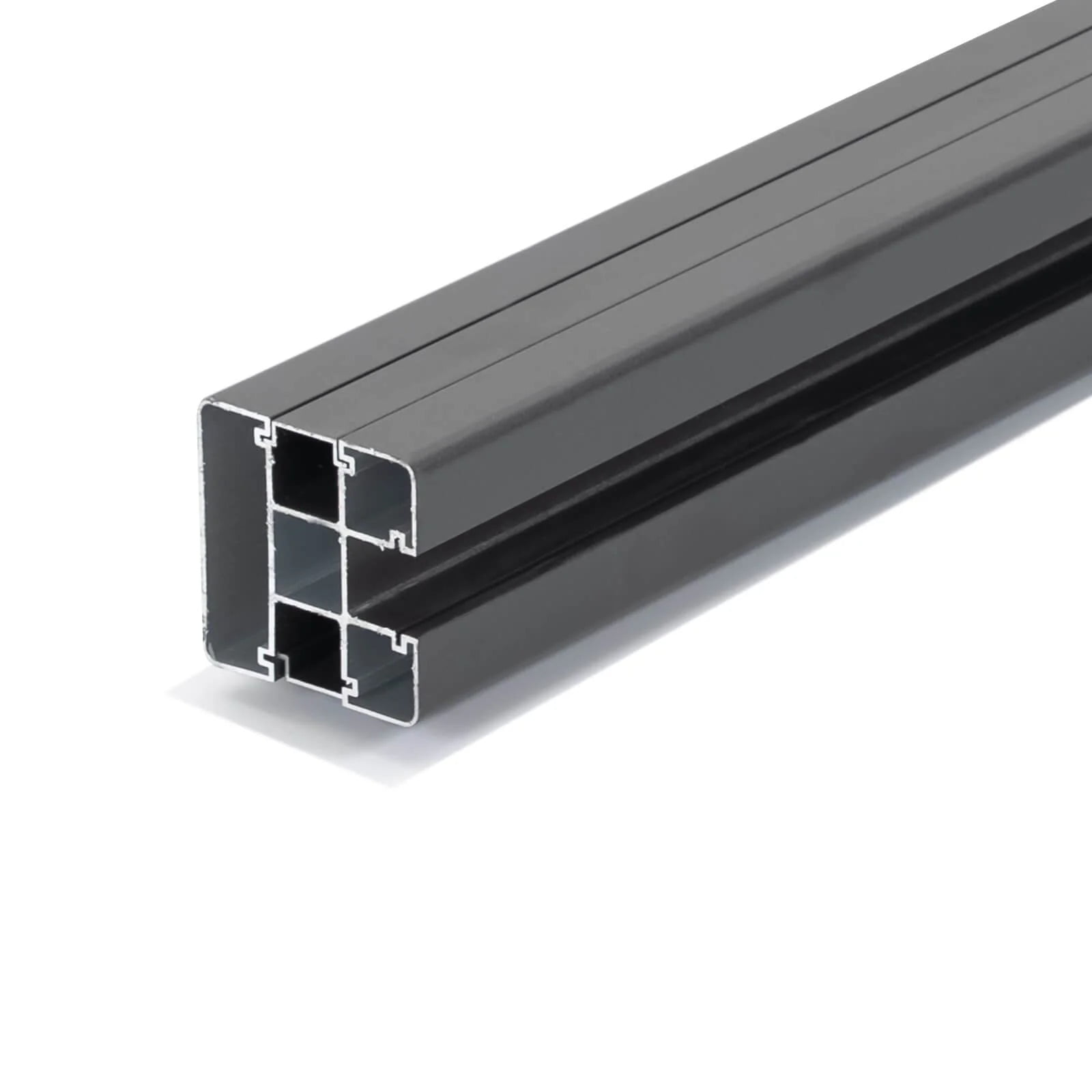 Aluminum fence profile cross-section diagram