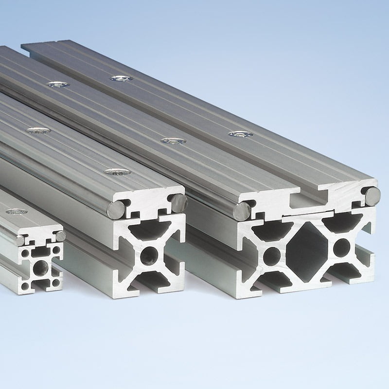 Conveyor system aluminum side rail profile