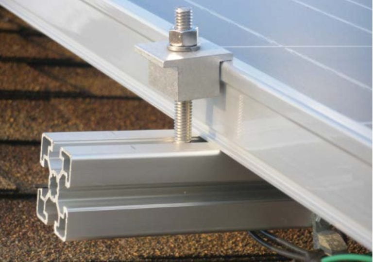 Solar panel frame aluminum profile cross-section