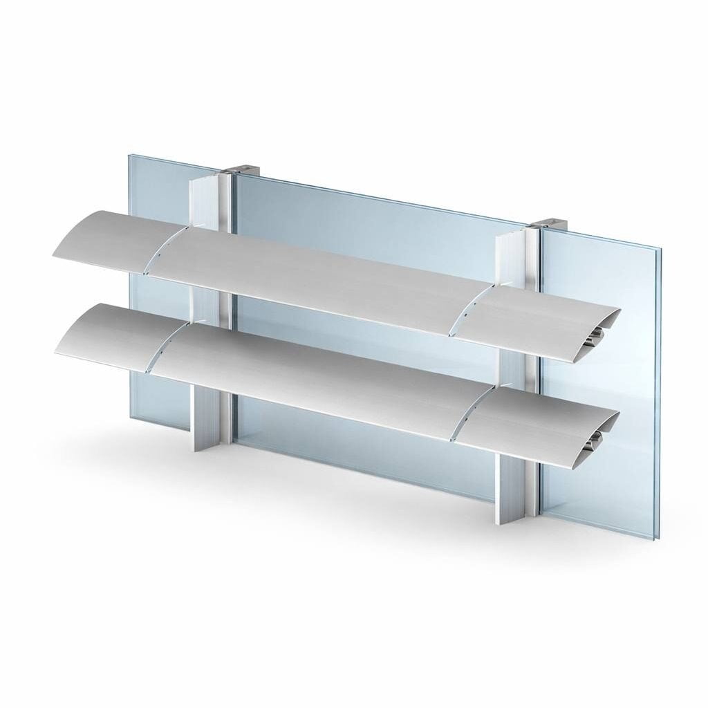Installed louver sunshade application